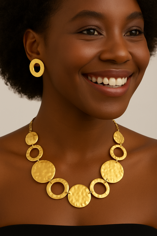 Collier & Boucles Franges – Bohème Élégant Multicolore