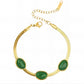 Bracelet, 18K Gold Plated Steel