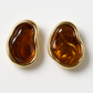 Set de 3 Paires de Boucles d’Oreilles – Style Ambre & Doré