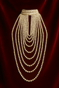 Collier Multi-Rangs Perles Blanches – Style Français