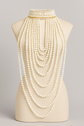 Collier Multi-Rangs Perles Blanches – Style Français