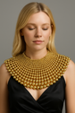 Collier Ras-du-Cou Perlé – Design fantastique Doré